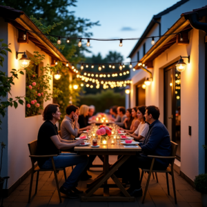 Feier auf der Terrasse